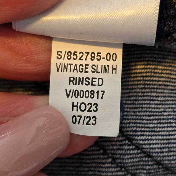 Gap Vintage Slim High Rise Jeans Womens Size 12R Blue Stretch Classic Normcore - Picture 5 of 11